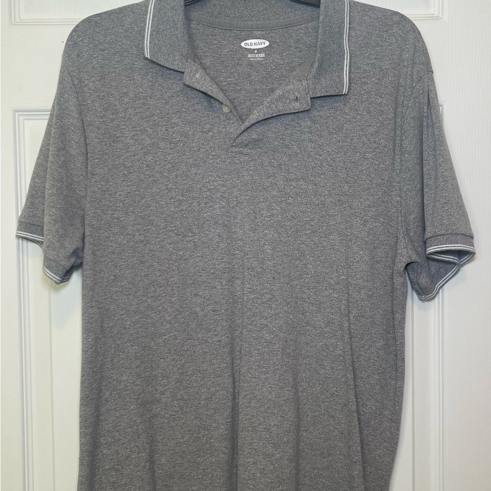 Old Navy Gray Men's Polo Shirt